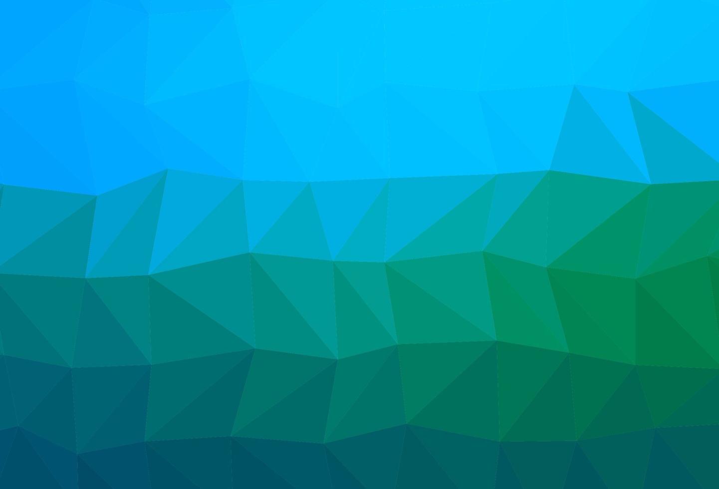 Light Blue, Green vector shining triangular background.