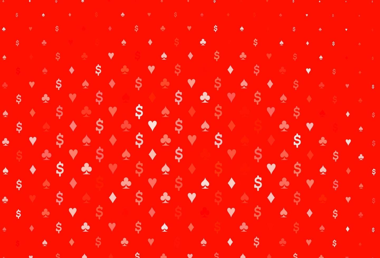 Light red vector pattern with symbol of cards.