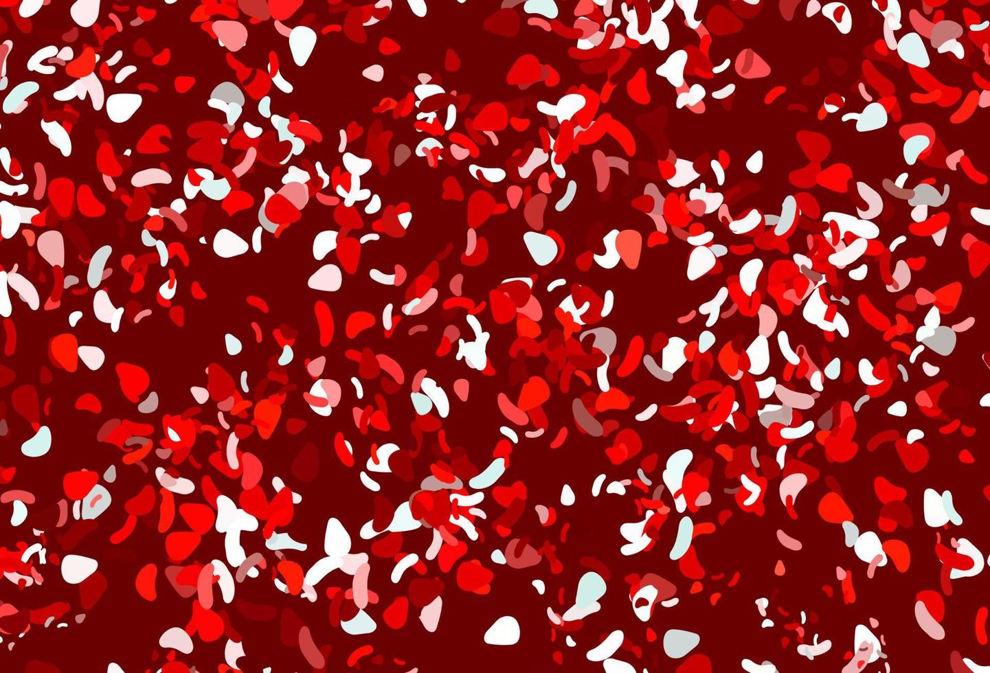 Light red vector pattern with chaotic shapes.