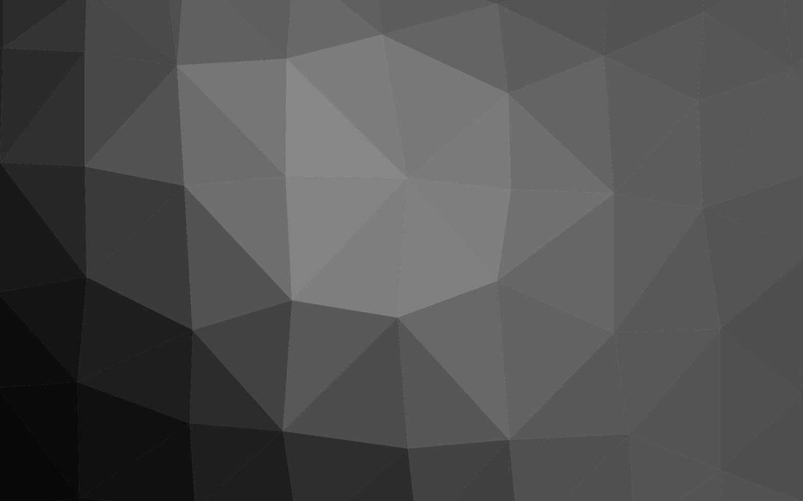 Dark Silver, Gray vector abstract polygonal cover.