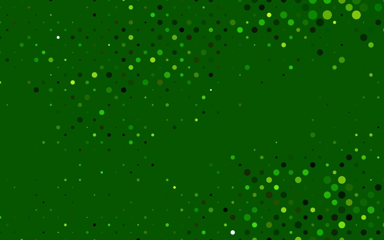 diseño de vector verde claro con formas circulares.