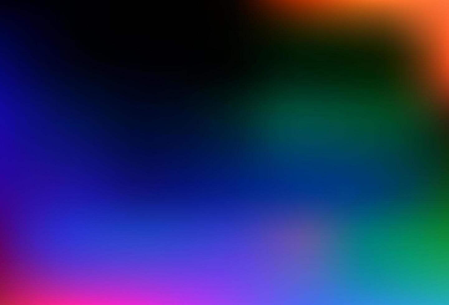 Dark Multicolor, Rainbow vector abstract blurred background.