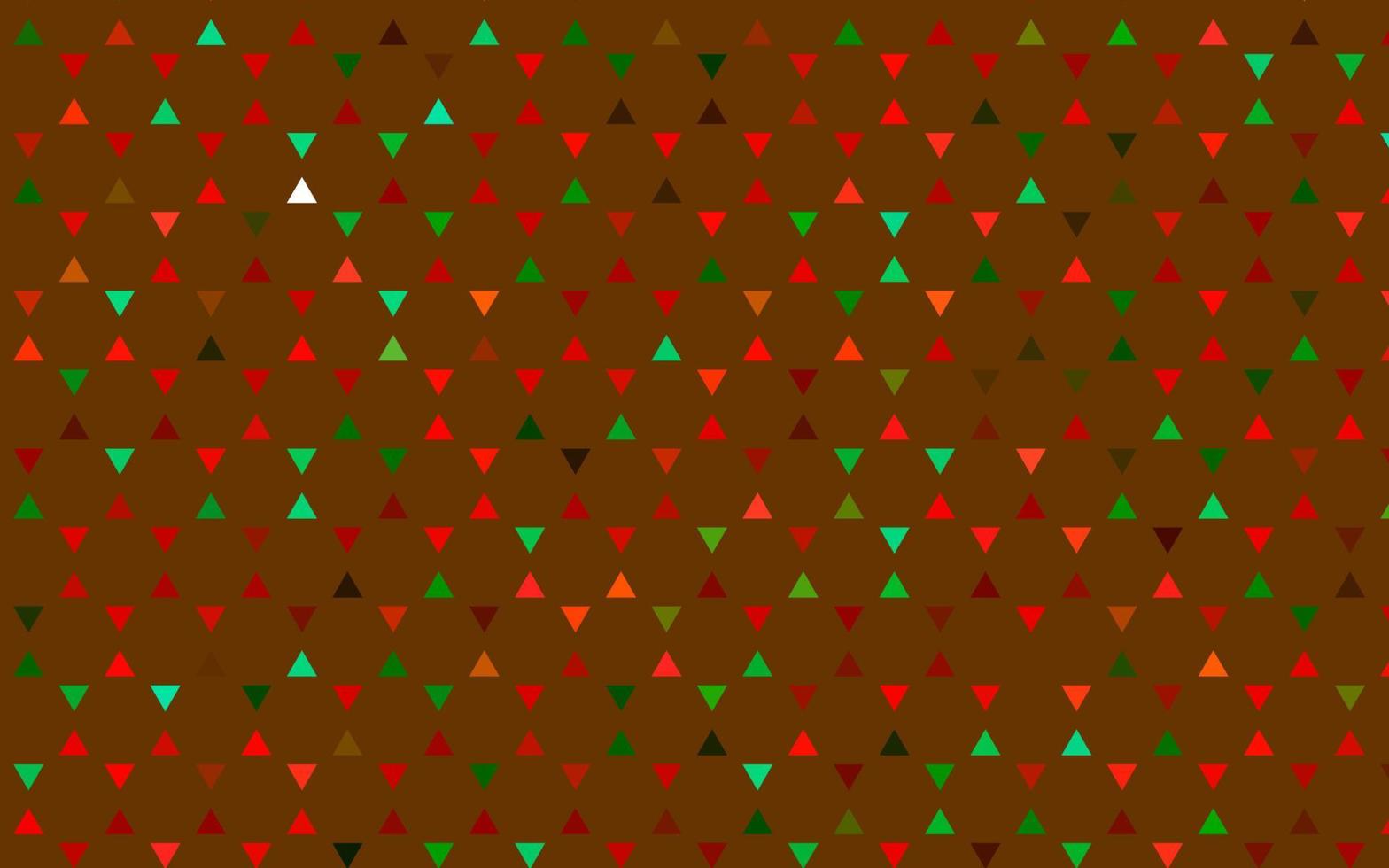 Light Green, Red vector seamless background with triangles.