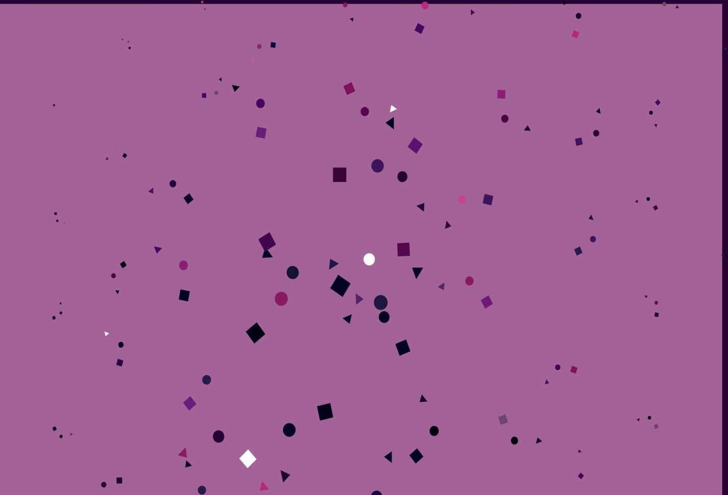 textura de vector violeta, rosa claro en estilo polivinílico con círculos, cubos.