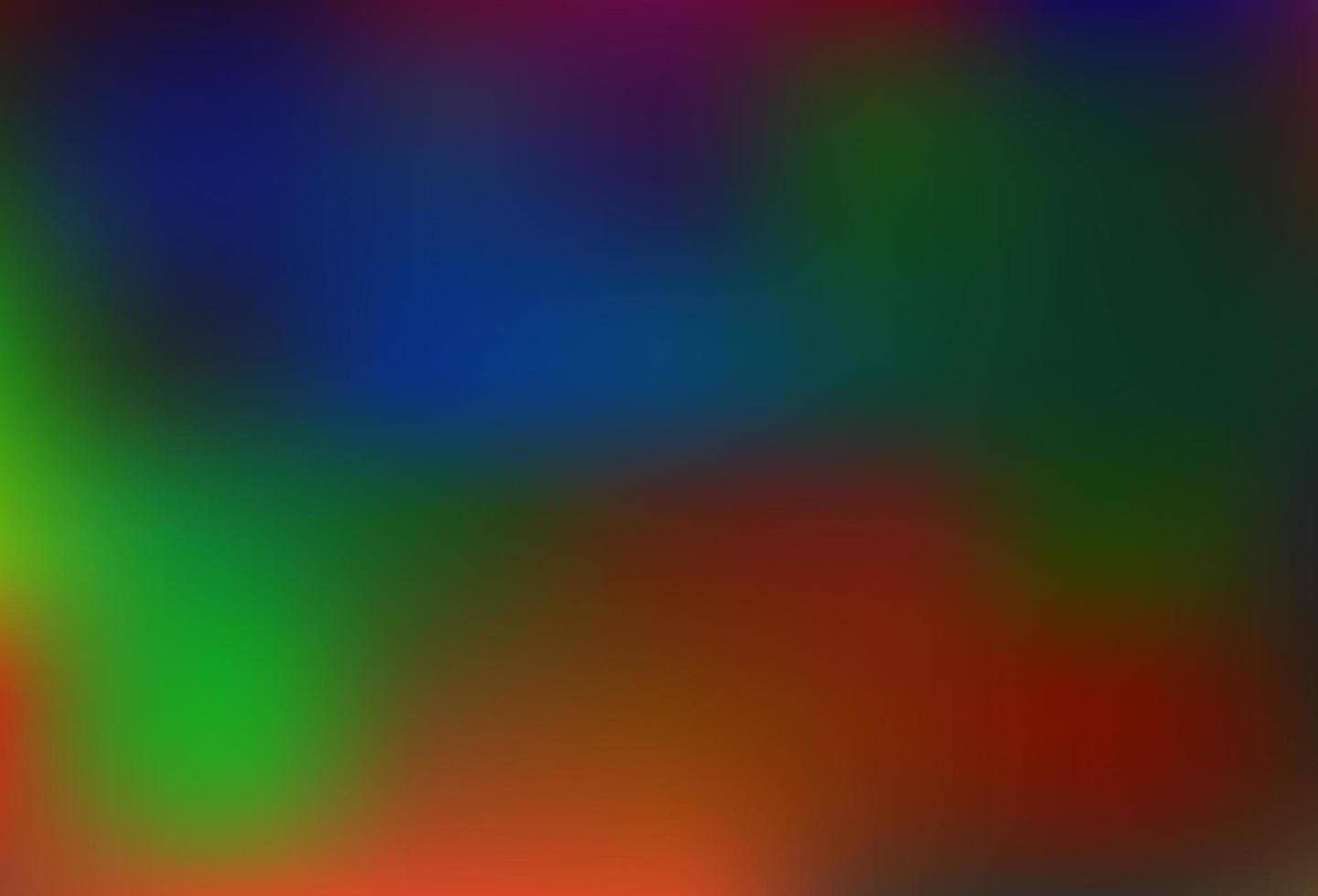 Dark Multicolor, Rainbow vector blurred shine abstract pattern.