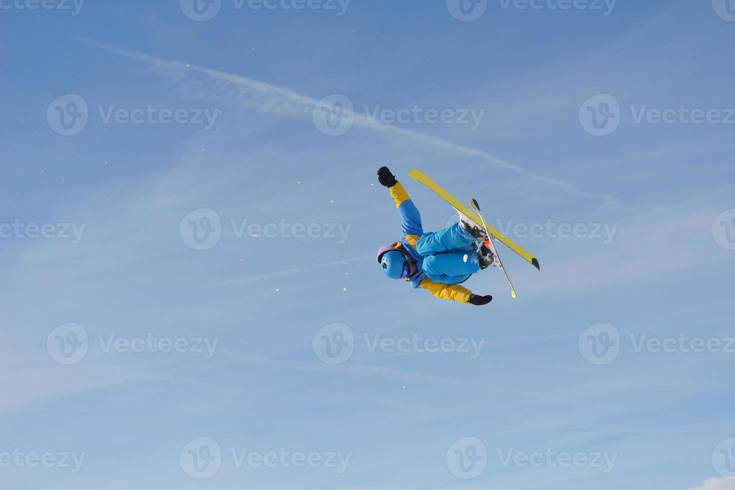 Ski jump view photo