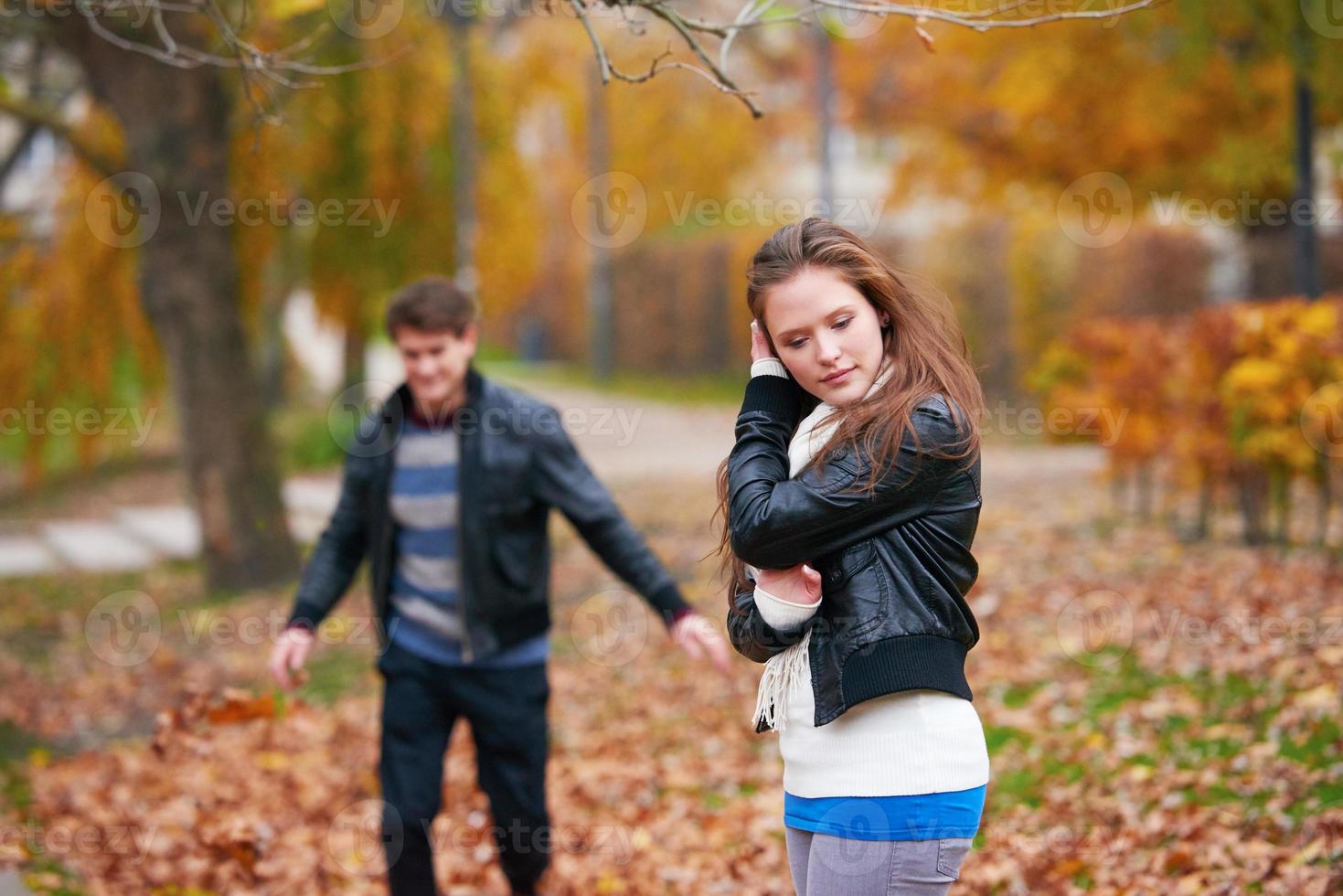 autumn couple view photo