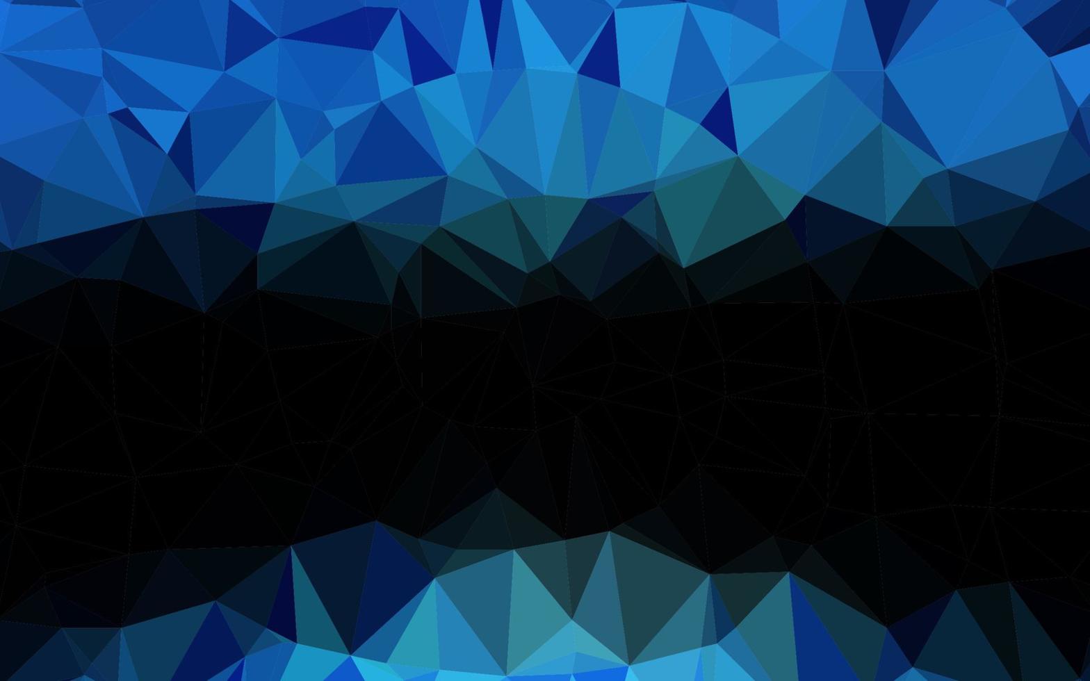 Dark BLUE vector low poly texture.