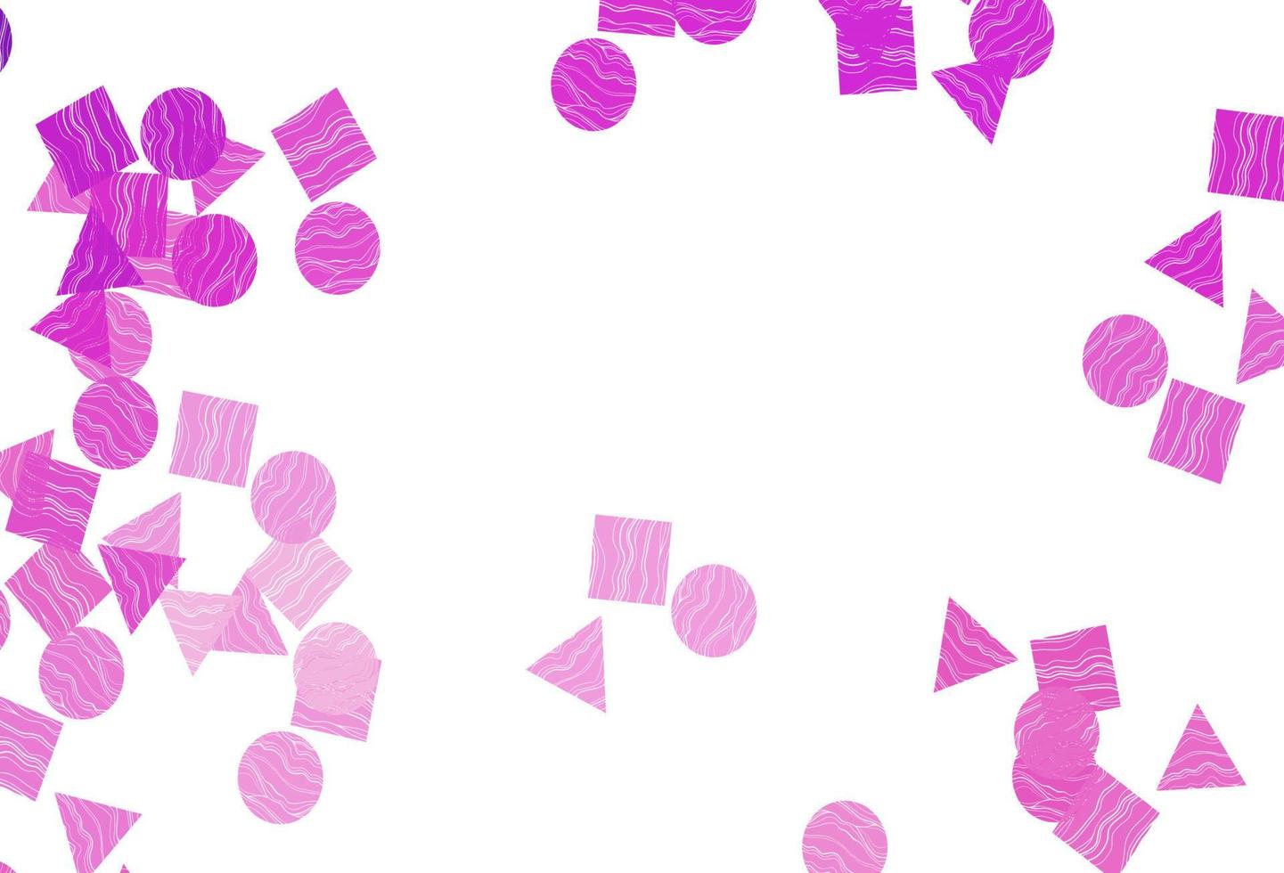 Light Pink vector layout with circles, lines, rectangles.