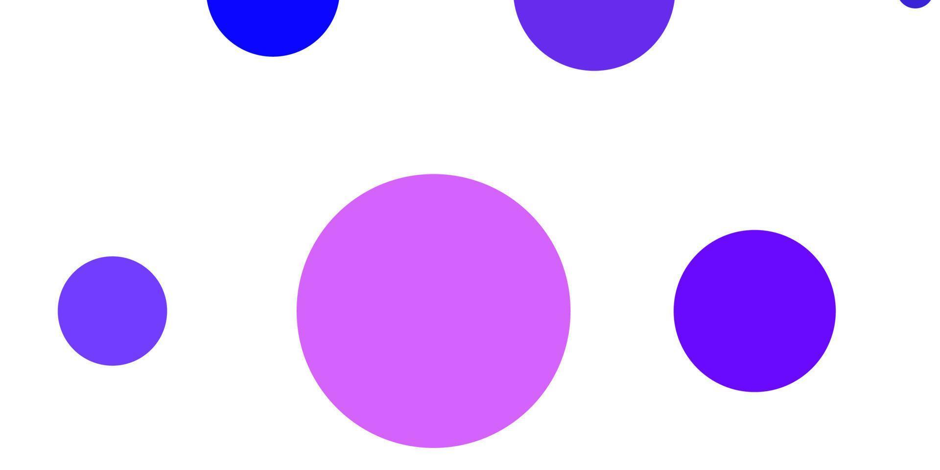 Fondo de vector rosa claro, azul con círculos.