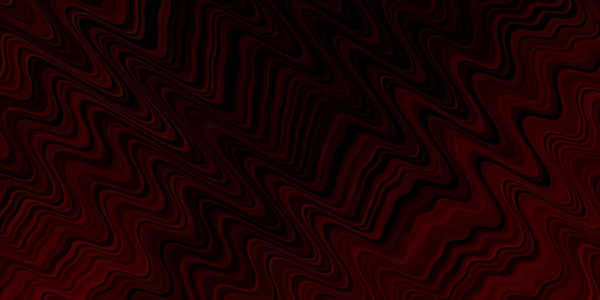 Fondo de vector rojo oscuro con líneas dobladas.