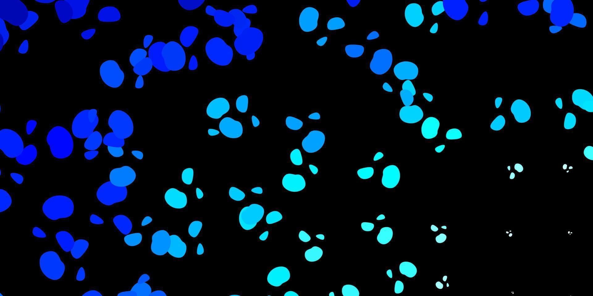 Dark blue vector background with random forms.