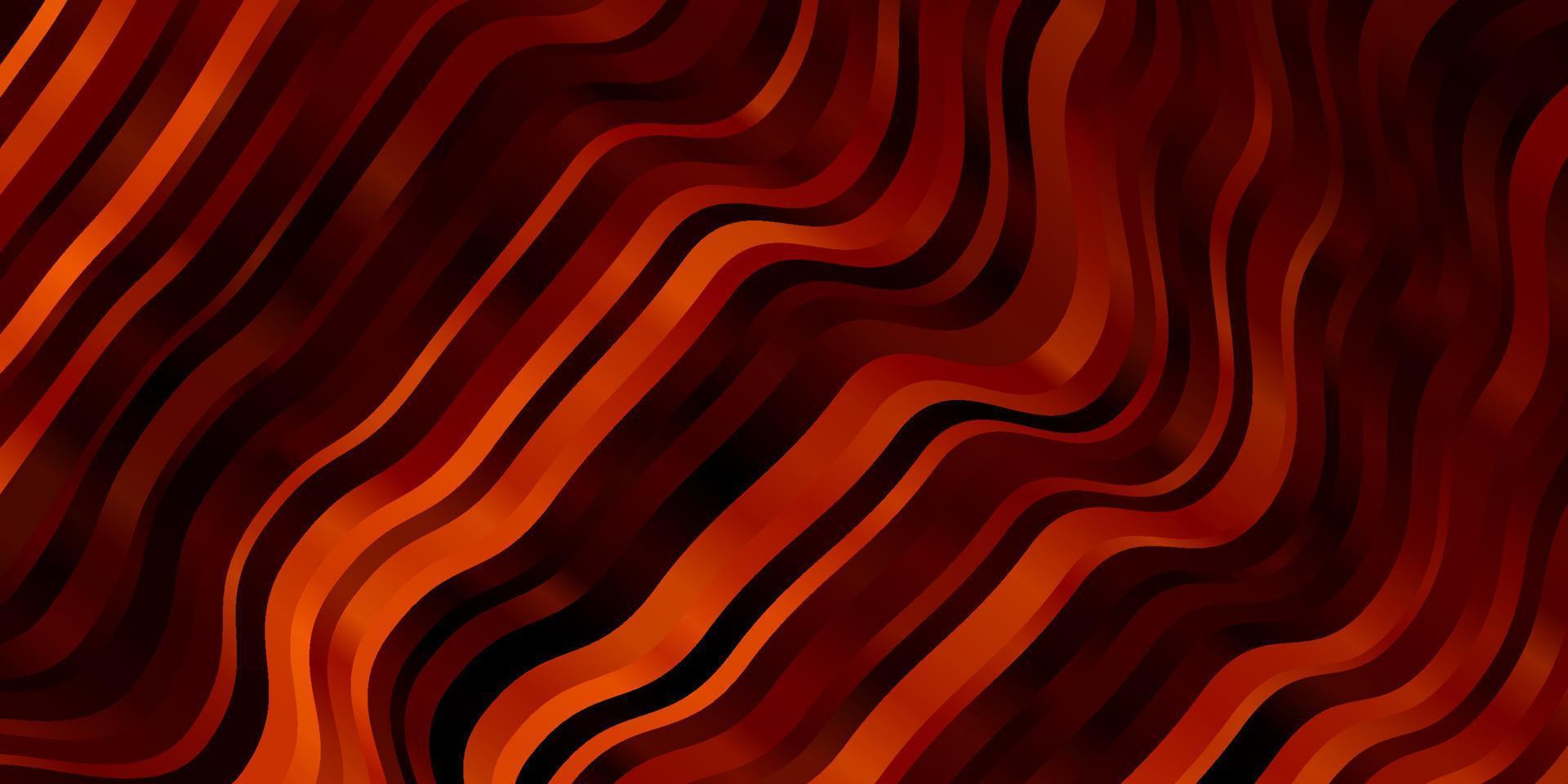 Dark Orange vector template with lines.