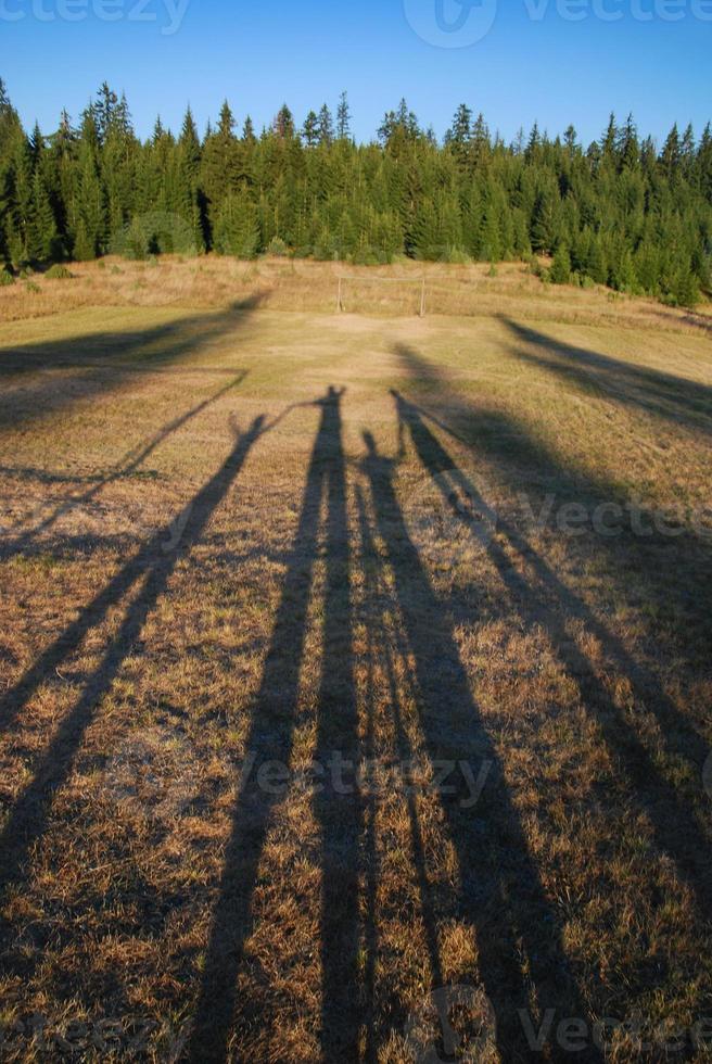 Silhouette of a family photo