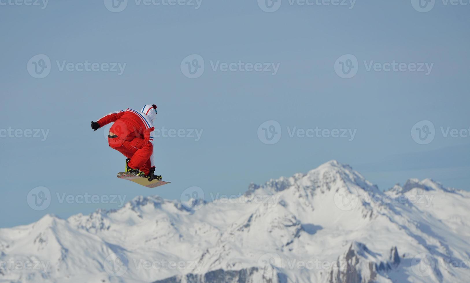 Ski jump view photo