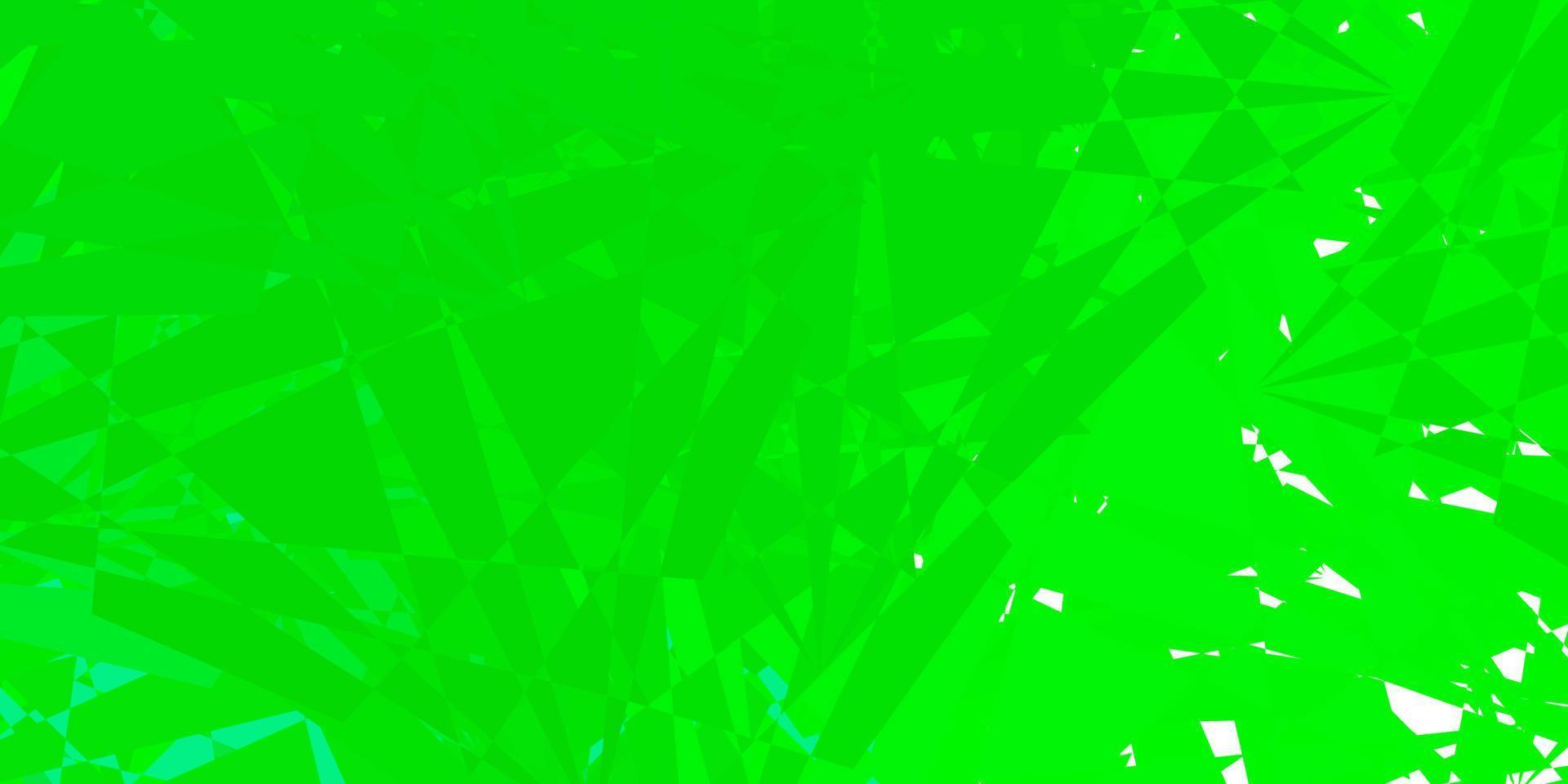 Fondo de vector verde oscuro con formas poligonales.
