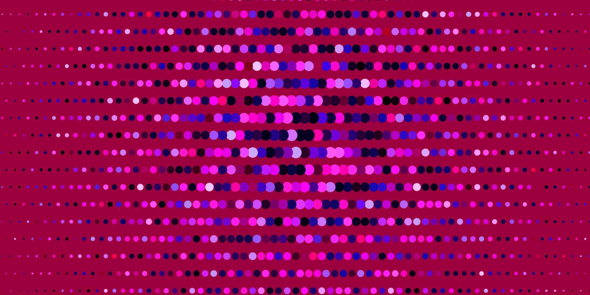 Dark Purple, Pink vector background with circles.