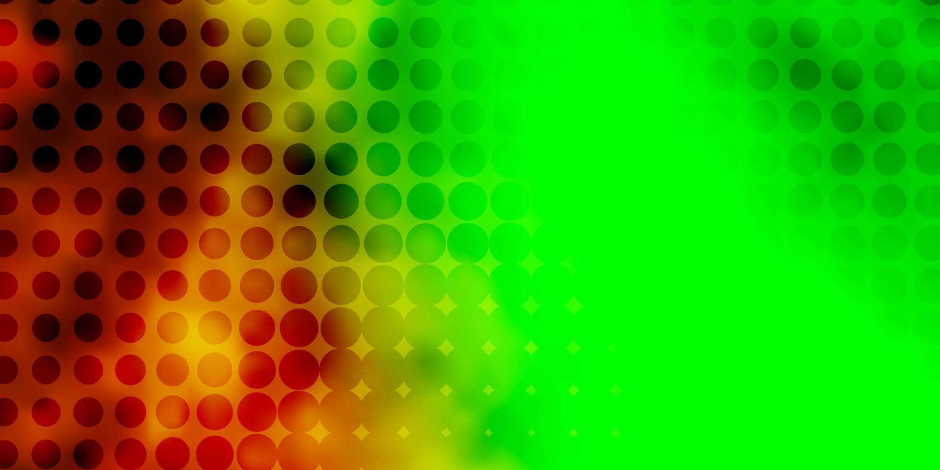 Light Green, Yellow vector layout with circle shapes.