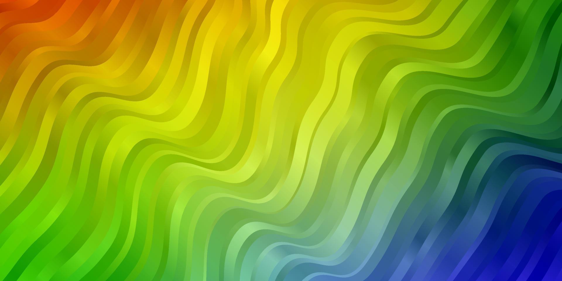 Light Multicolor vector backdrop with curves.