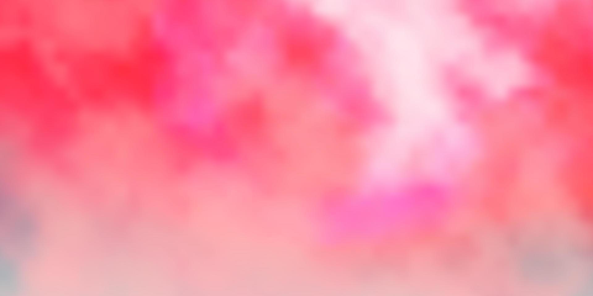 Light Pink, Red vector texture with cloudy sky.