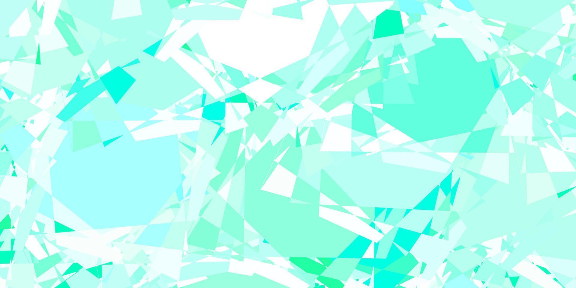 Light Green vector pattern with polygonal shapes.