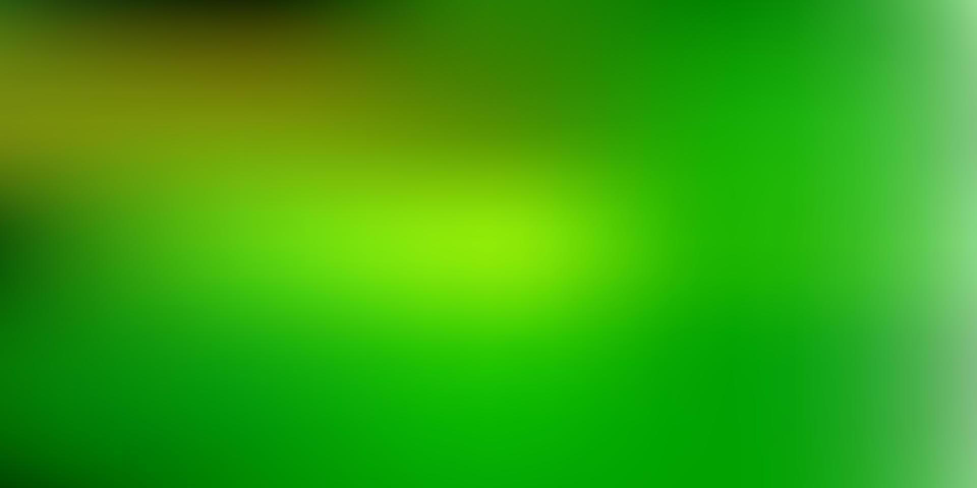 Fondo de desenfoque abstracto de vector verde claro, amarillo.