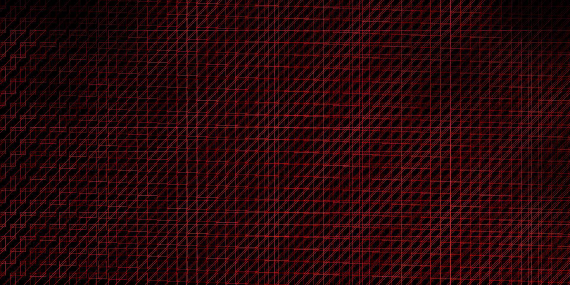 Dark Red vector background with lines.