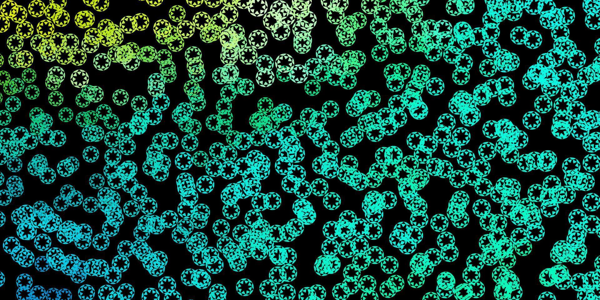 Dark green vector background with spots.