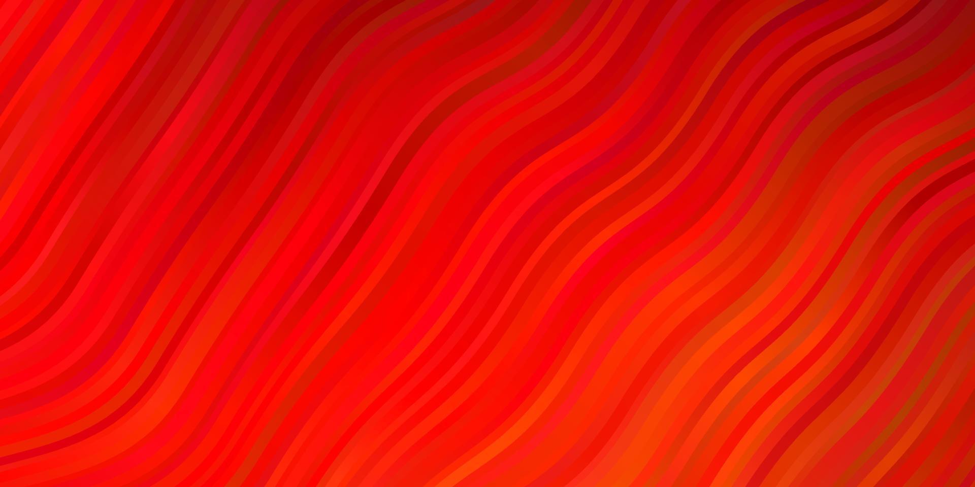 Dark Red vector background with curves.