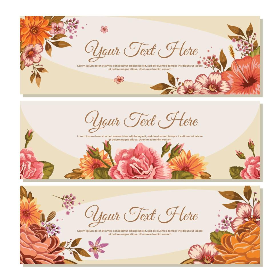 Fall Floral Beauty vector