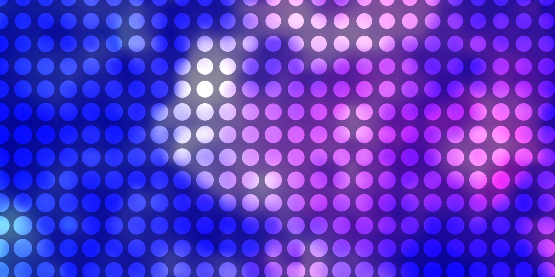 Light Pink, Blue vector layout with circles.