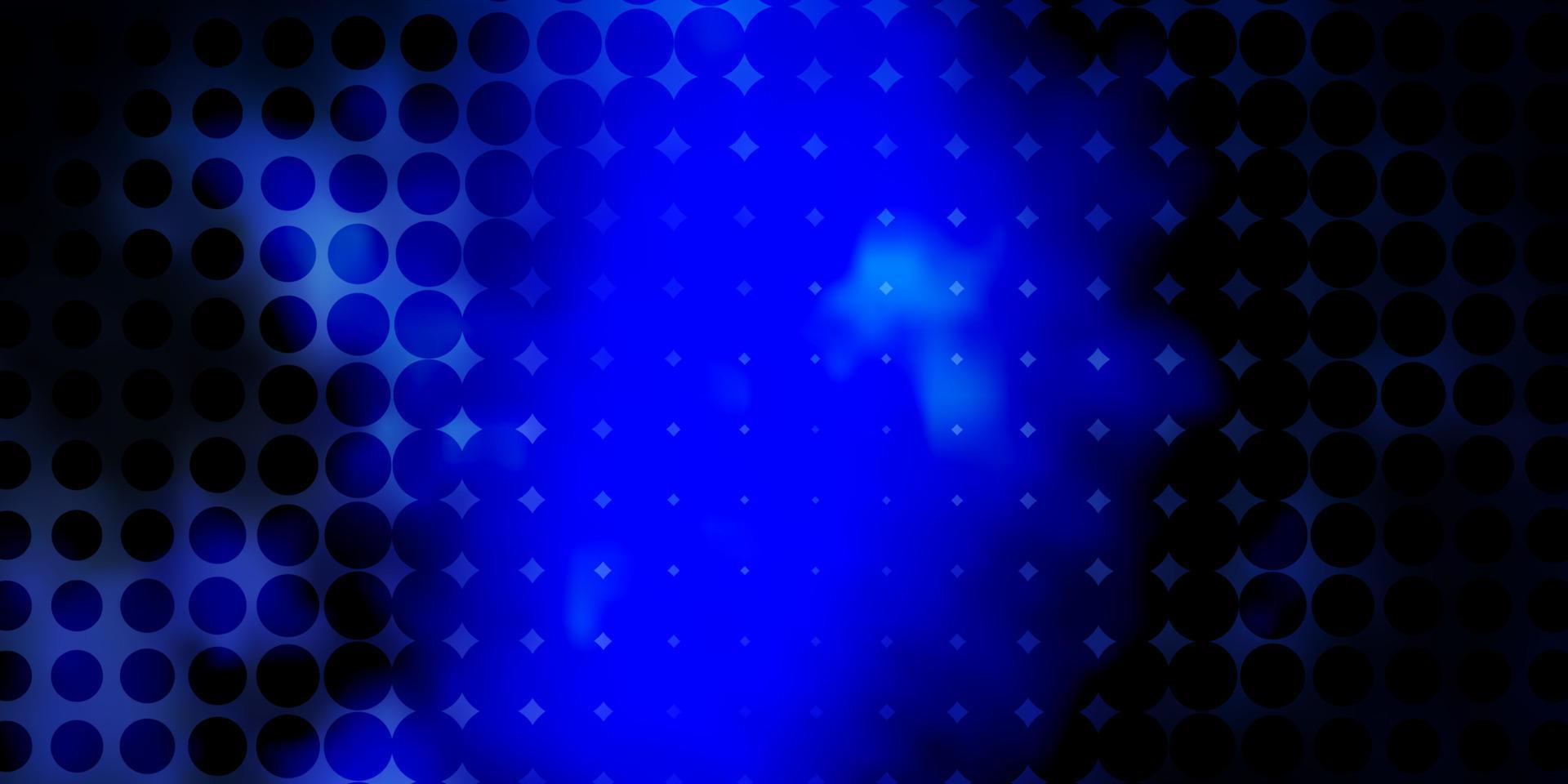 Dark BLUE vector backdrop with dots.