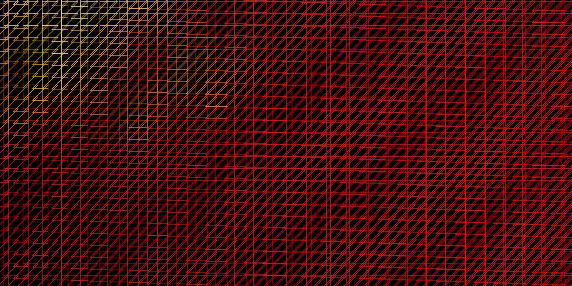 Dark Red, Yellow vector pattern with lines.