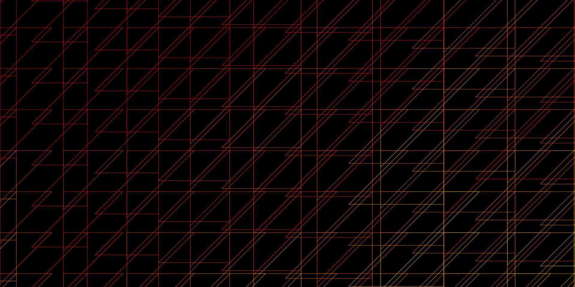 Dark Orange vector background with lines.