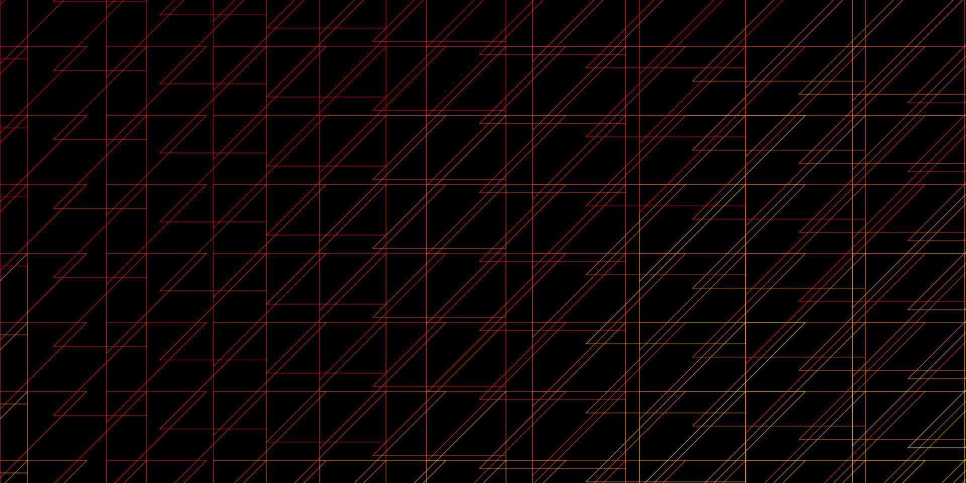 Dark Orange vector background with lines.