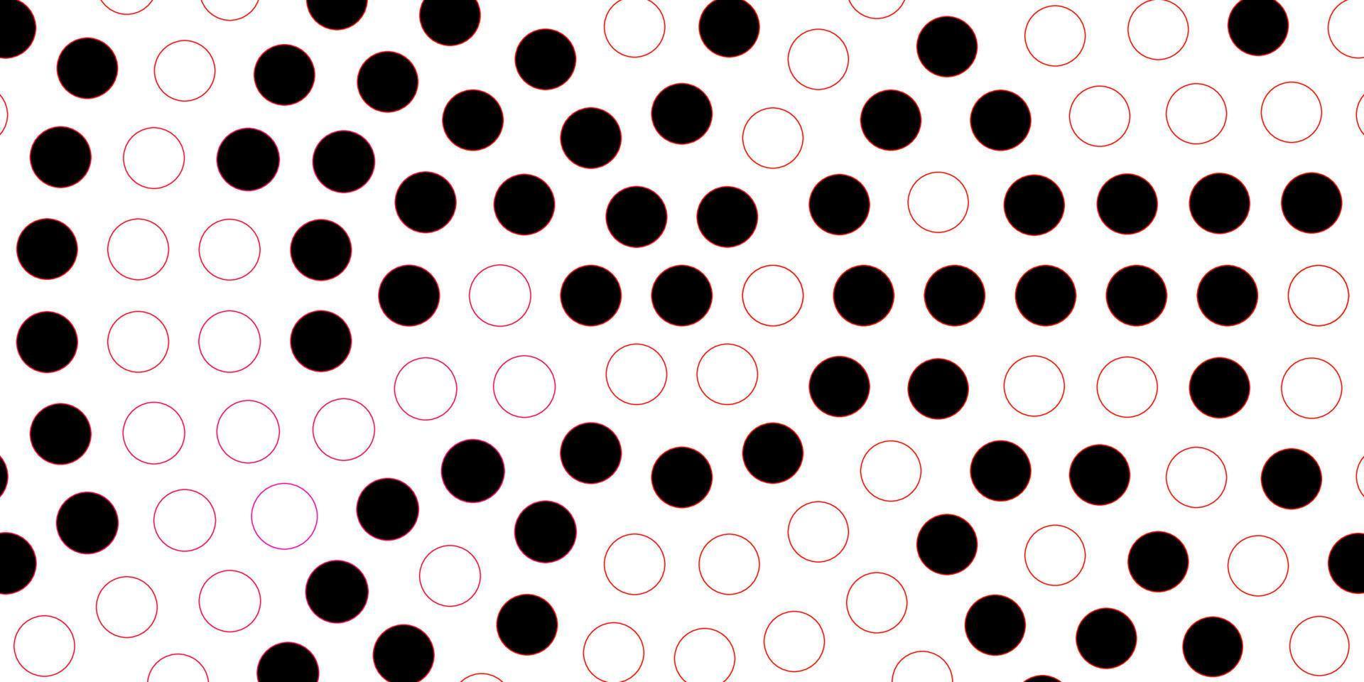 patrón de vector rosa oscuro, rojo con esferas.