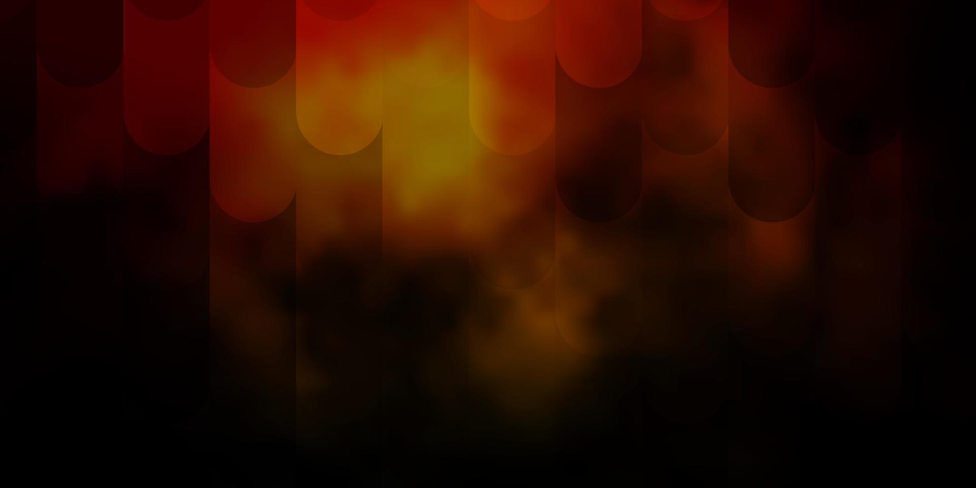 Dark Orange vector background with lines.