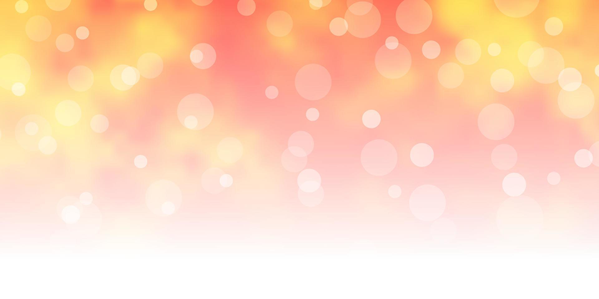 Light Orange vector background with circles.