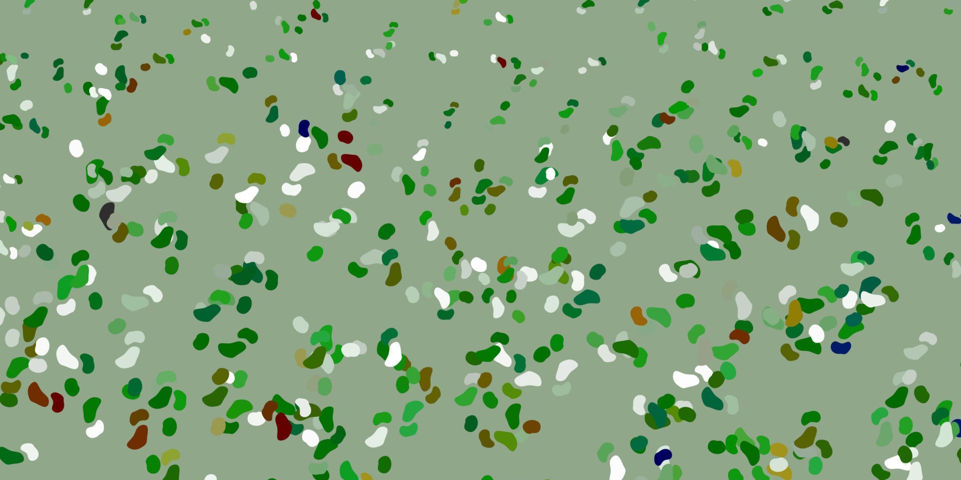 Light green, red vector template with abstract forms.