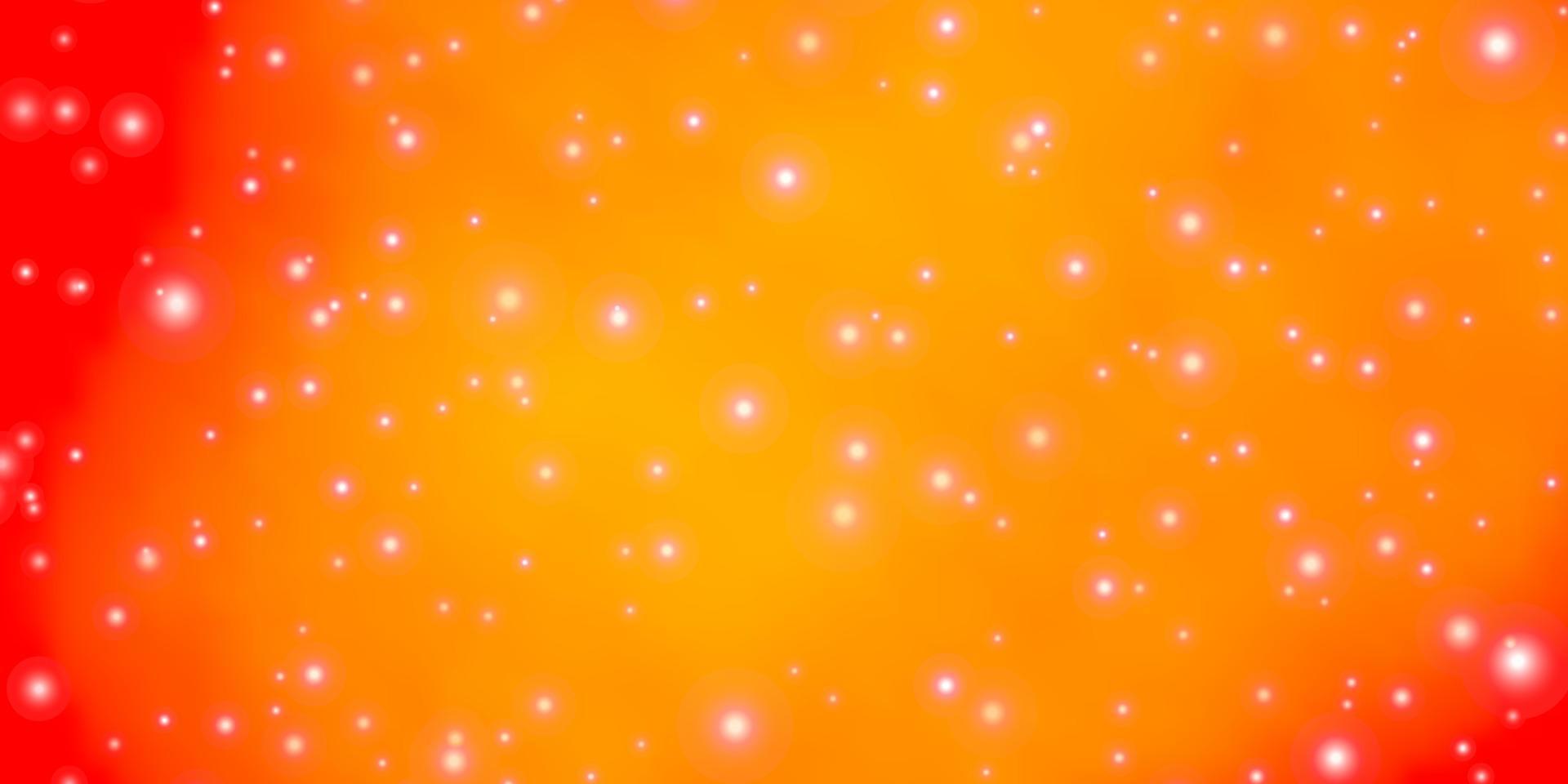 Light Orange vector texture with beautiful stars.