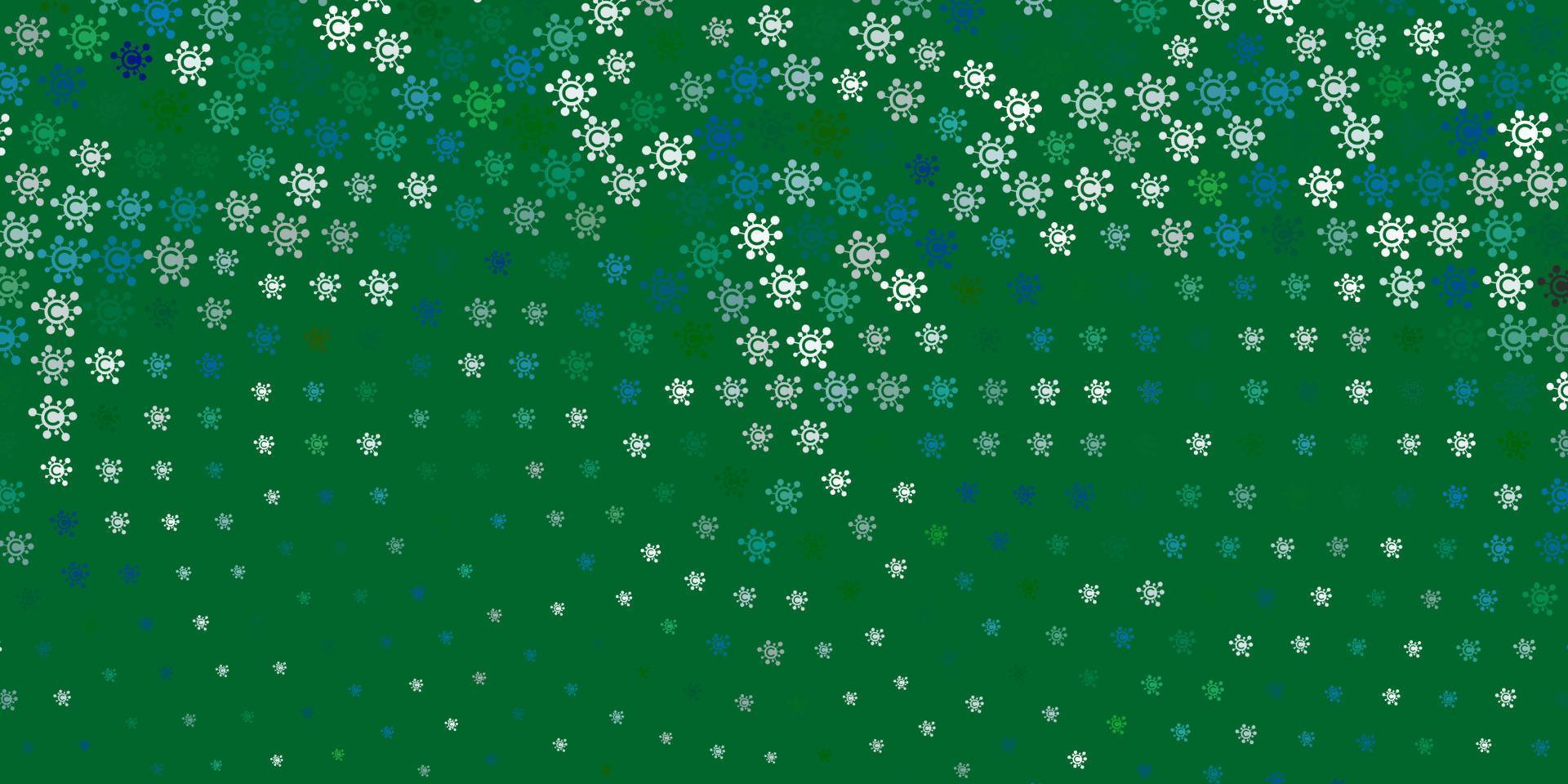 Light Green vector texture with disease symbols.