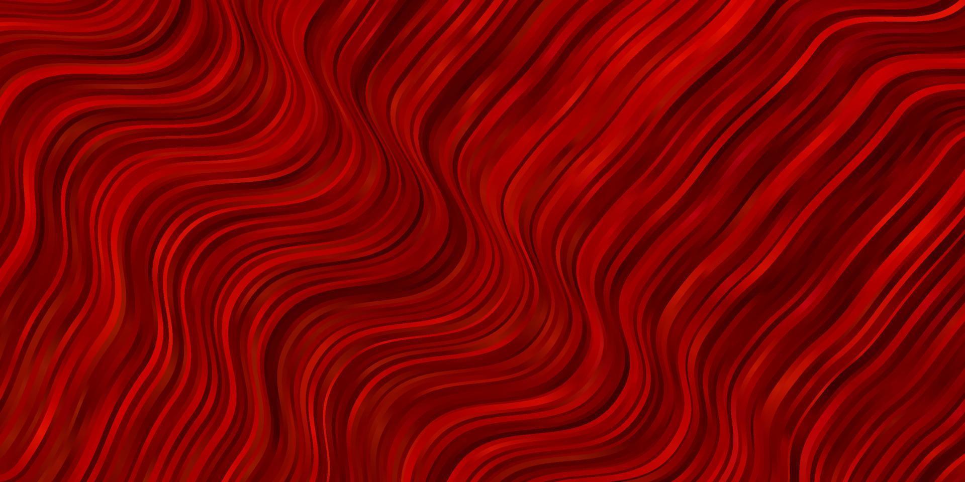 Light Red vector pattern with curves.
