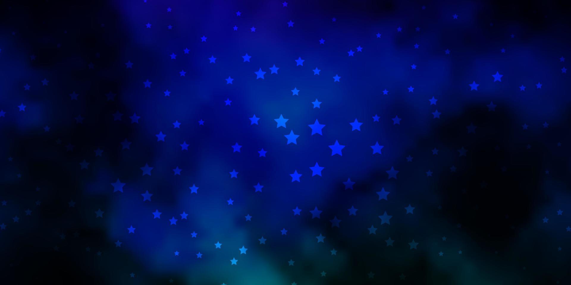 Dark Multicolor vector texture with beautiful stars.