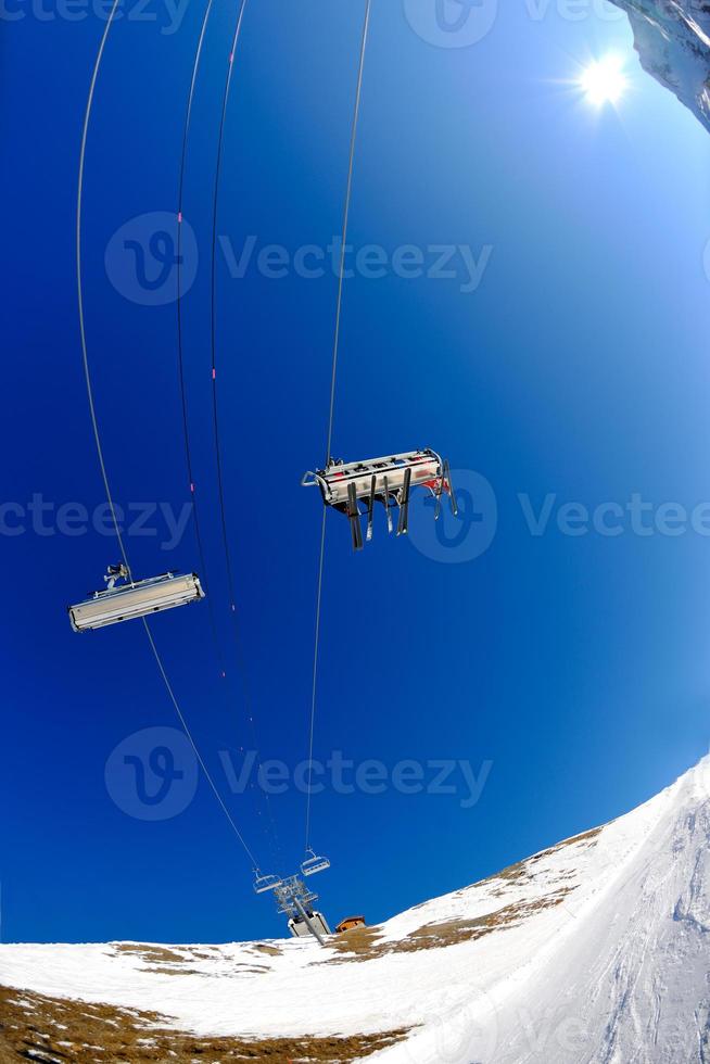 Ski lift view photo