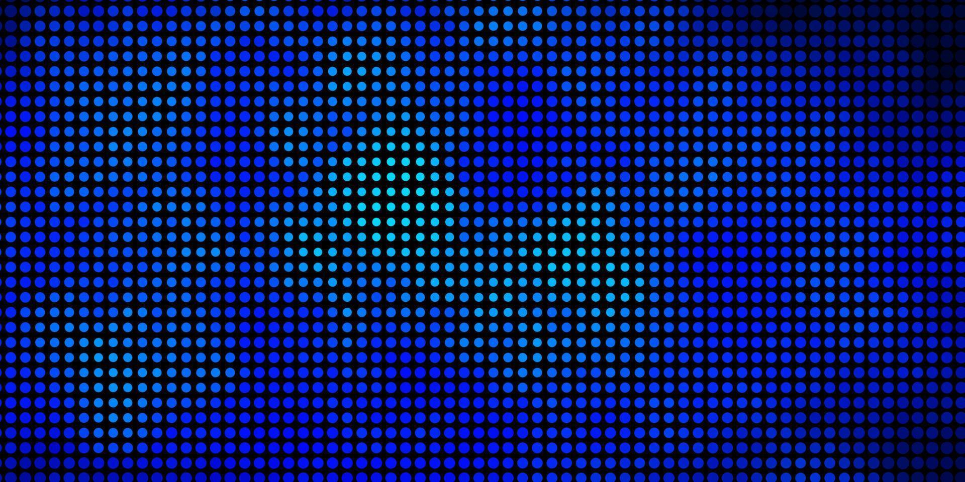 Dark BLUE vector background with circles.