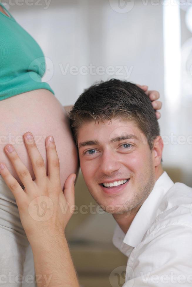 Family pregnancy portrait photo