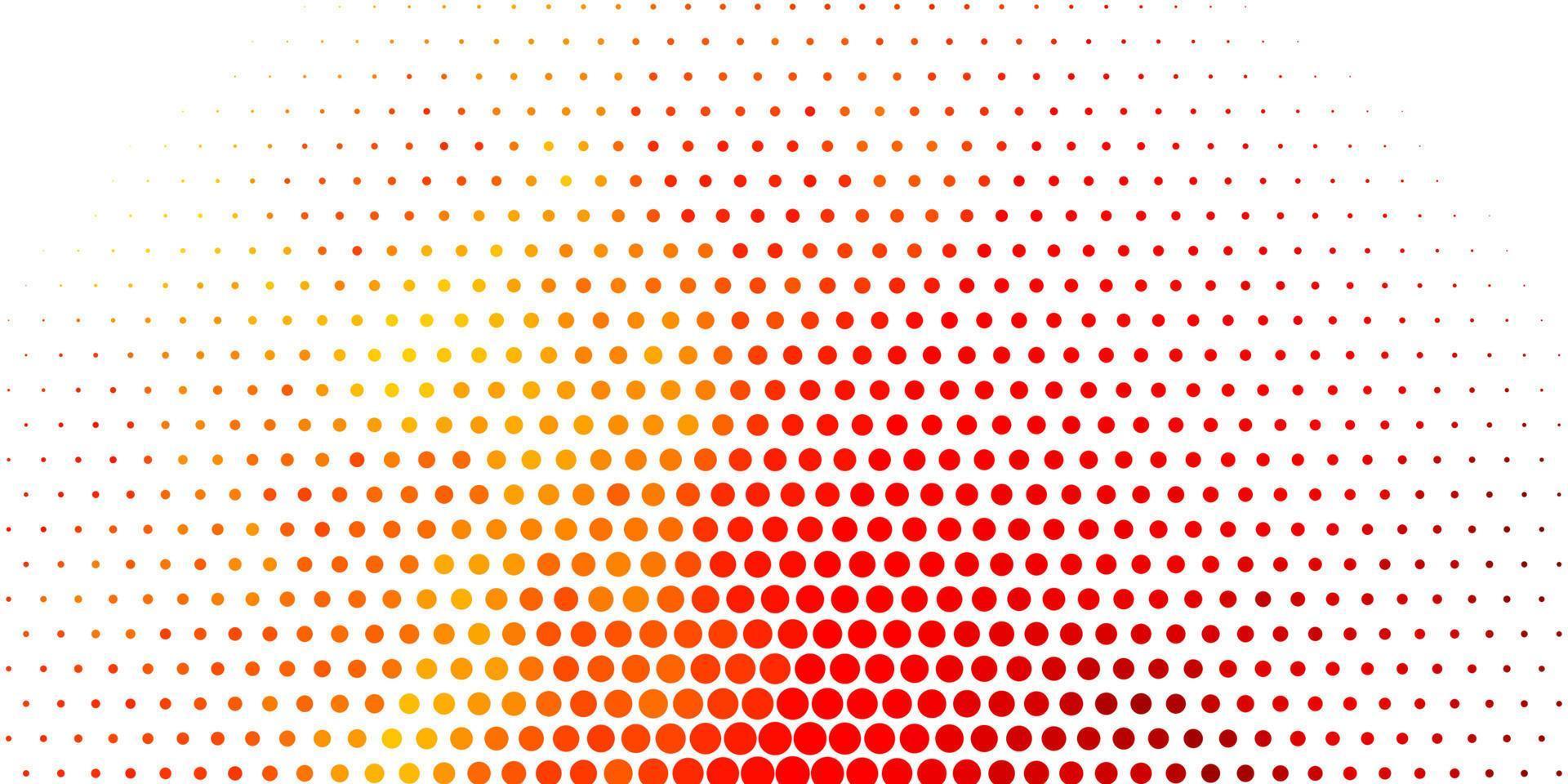 Light Orange vector pattern with spheres.