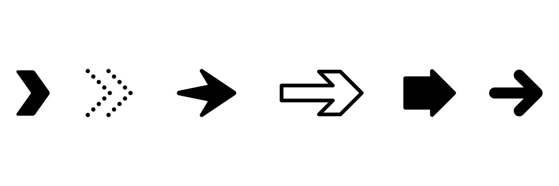 collection of arrow directions with various shapes 11592111 Vector Art