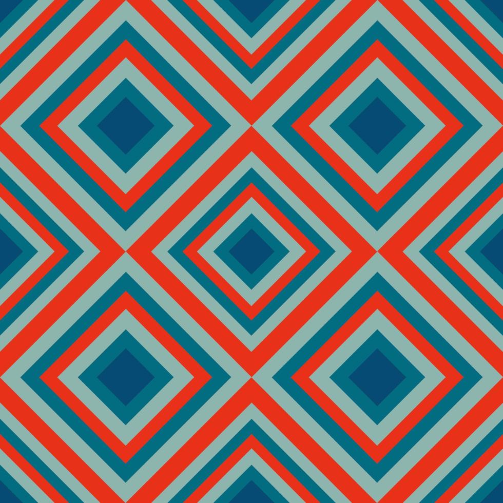 Vintage aestethic pattern with triangles in the style of the 70s and 60 vector