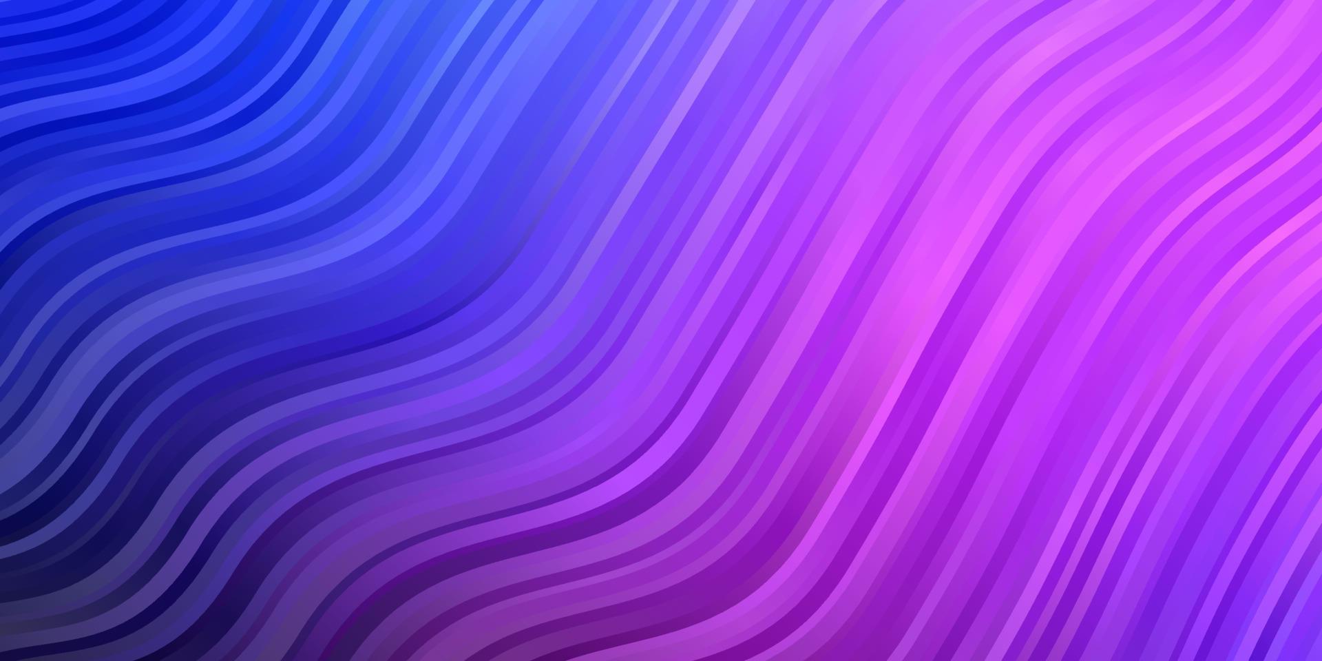 Dark Pink, Blue vector backdrop with curves.